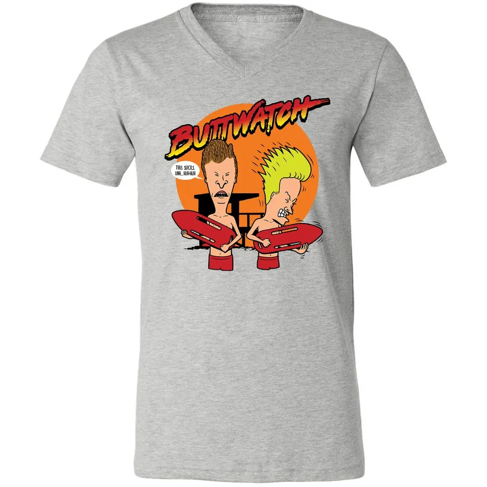 Unisex V-Neck T-Shirt - MZ2D34U5 - Athletic Heather - 7