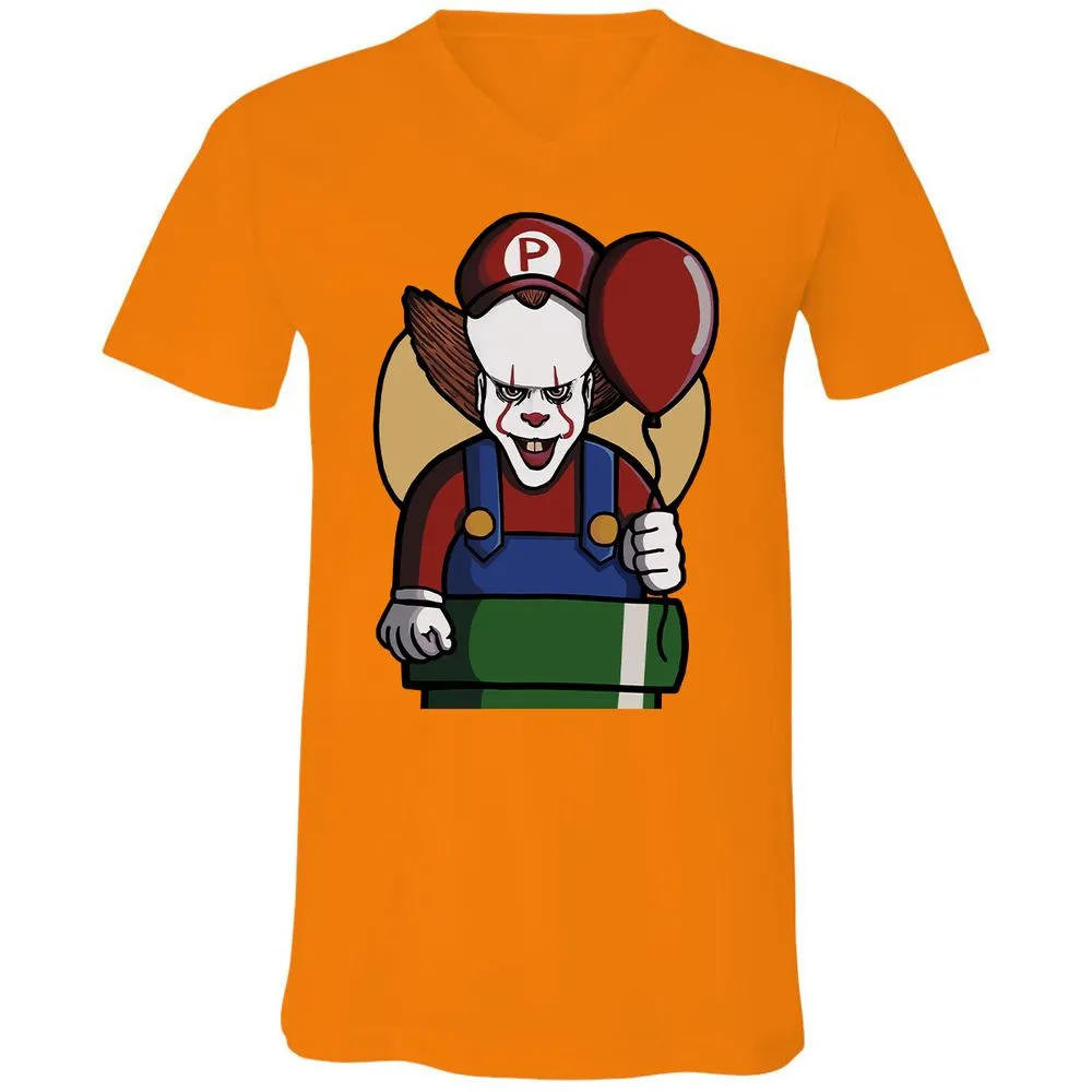 Unisex V-Neck T-Shirt - 1C2U4VSR - Orange - 11