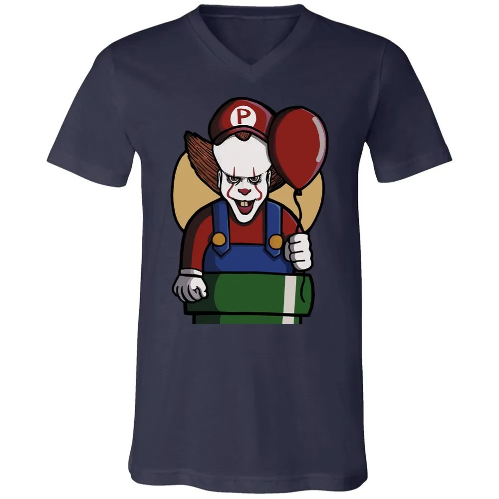 Unisex V-Neck T-Shirt - 1C2U4VSR - Navy - 2