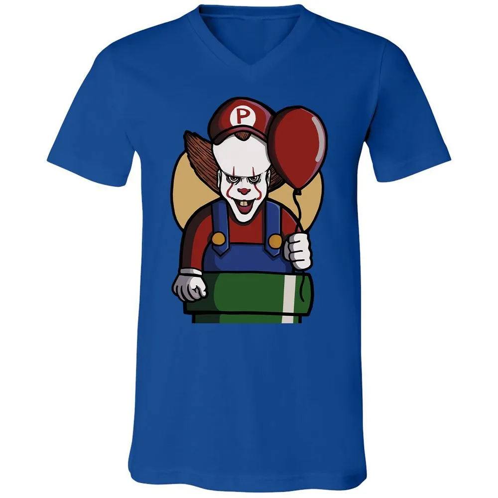 Unisex V-Neck T-Shirt - 1C2U4VSR - True Royal - 4