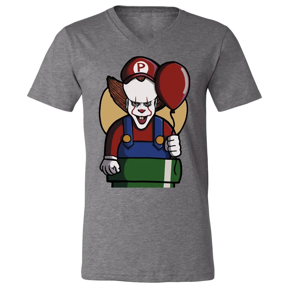Unisex V-Neck T-Shirt - 1C2U4VSR - Deep Heather - 13