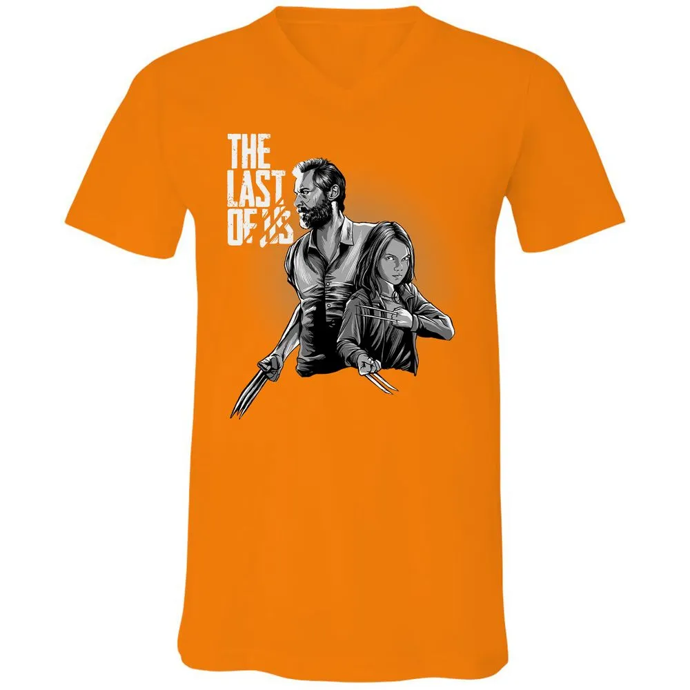 Unisex V-Neck T-Shirt - FH7VX7VY - Orange - 11