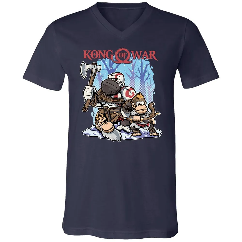 Unisex V-Neck T-Shirt - QL5ATRXK - Navy - 2