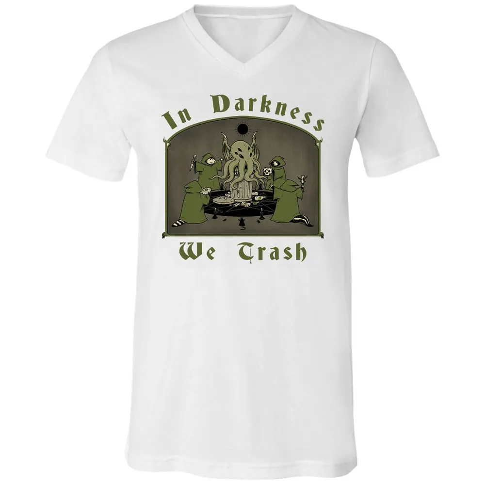 Unisex V-Neck T-Shirt - QNG7V1YQ - White - 5