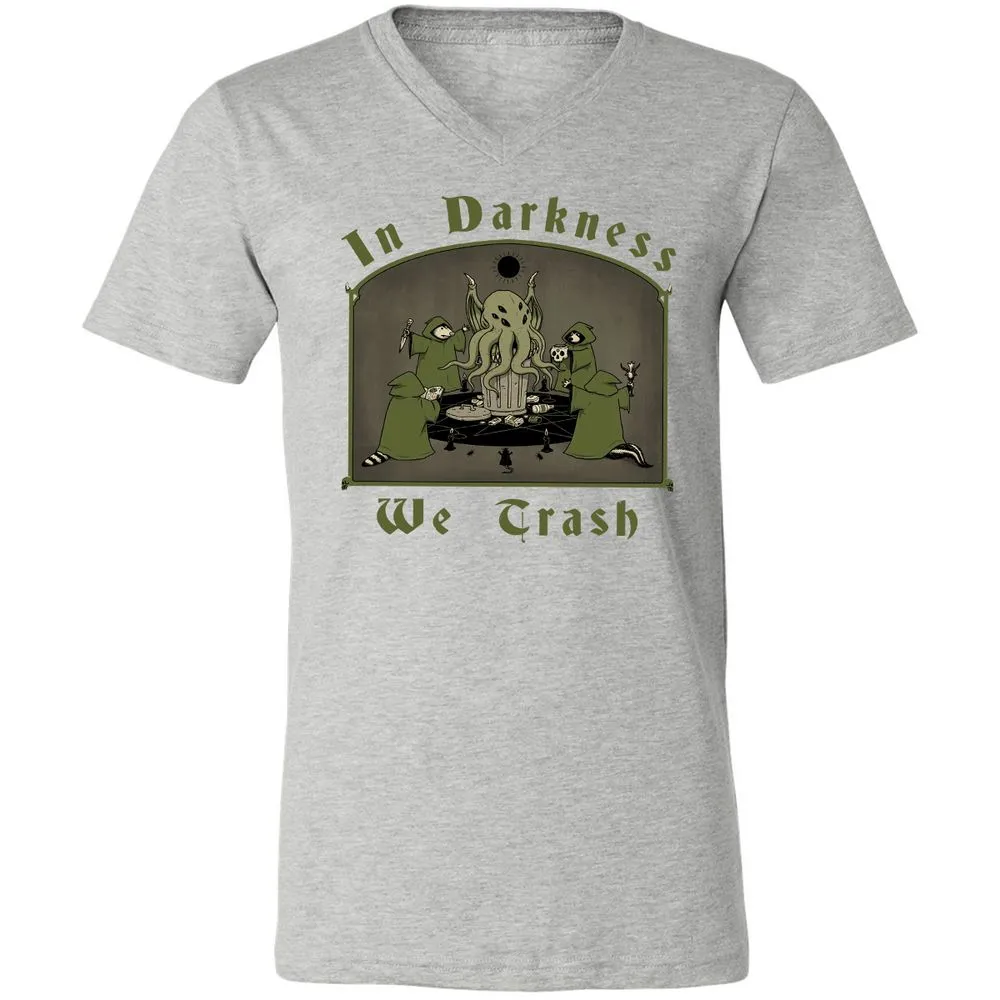 Unisex V-Neck T-Shirt - QNG7V1YQ - Athletic Heather - 7