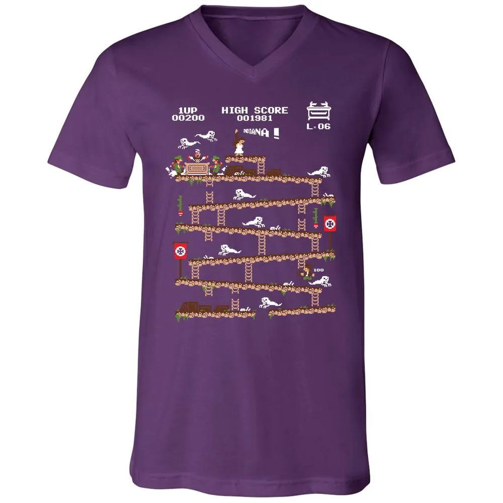Unisex V-Neck T-Shirt - 34H8G4Y3 - Team Purple - 9