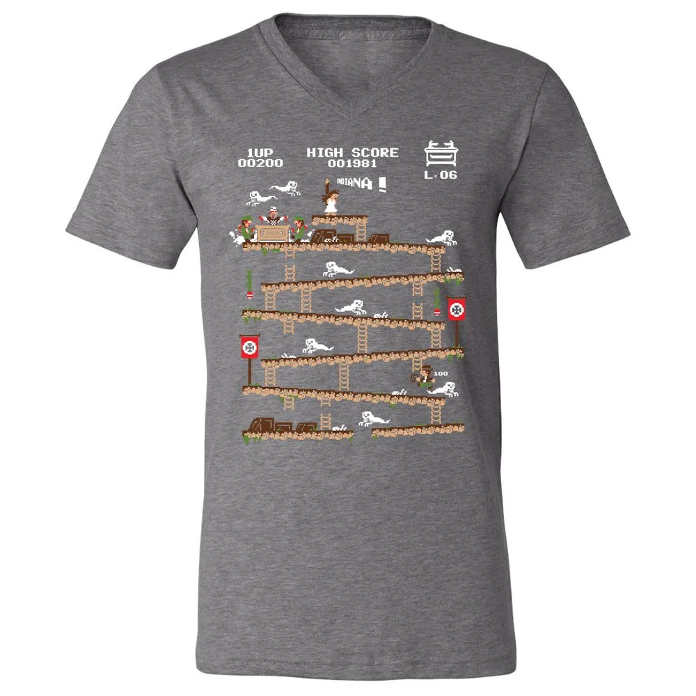 Unisex V-Neck T-Shirt - 34H8G4Y3 - Deep Heather - 13