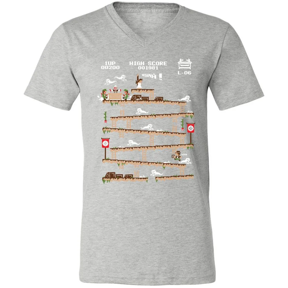 Unisex V-Neck T-Shirt - 34H8G4Y3 - Athletic Heather - 7