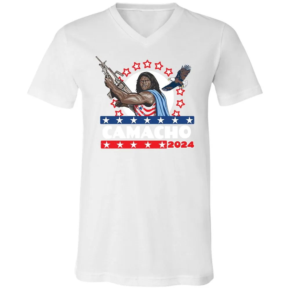 Unisex V-Neck T-Shirt - JTFYLMVE - White - 5