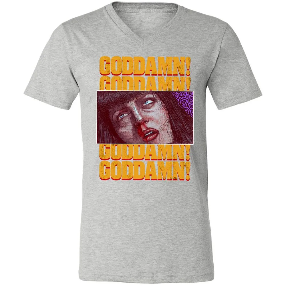 Unisex V-Neck T-Shirt - A4VPZZ6E - Athletic Heather - 7