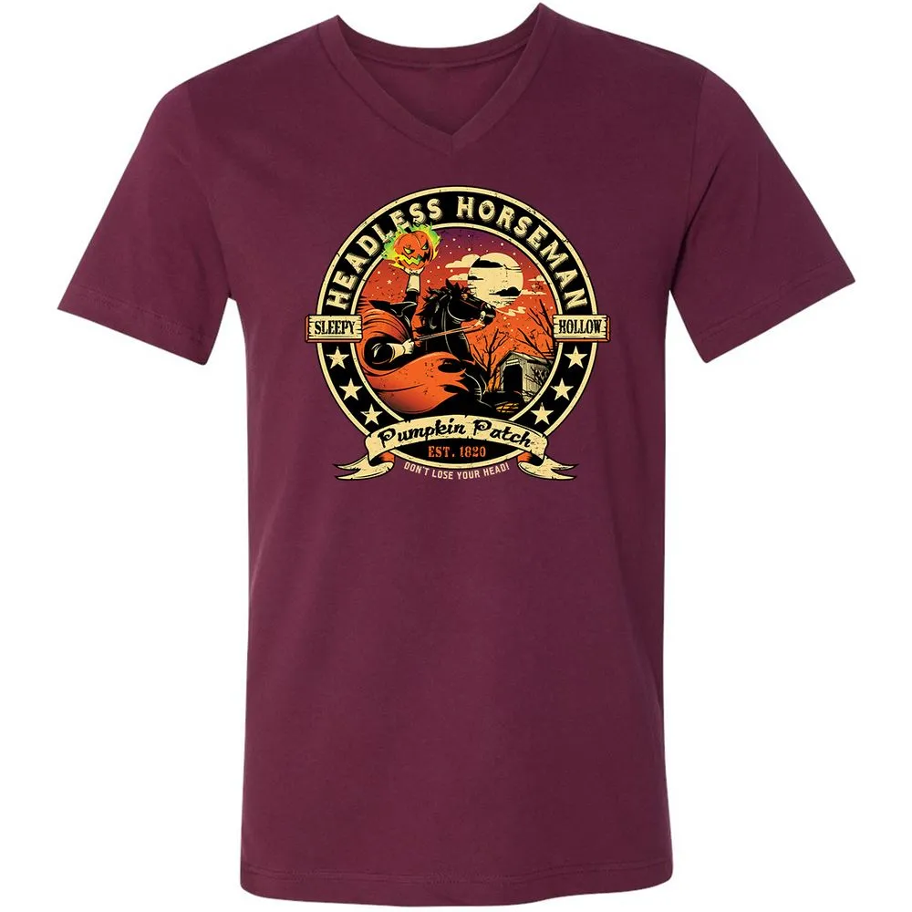 Unisex V-Neck T-Shirt - K6WETU45 - Maroon - 6
