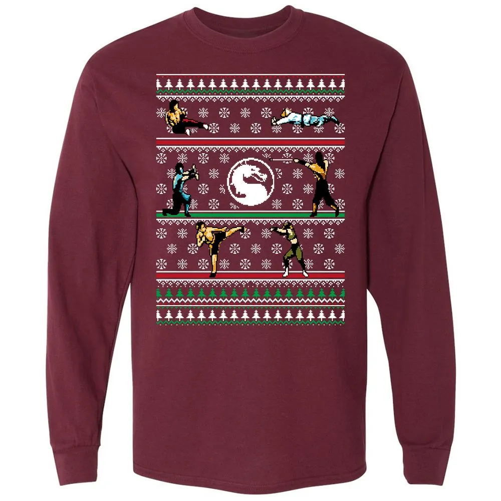 Long Sleeve T-Shirt - 8Y3LLHXJ - Maroon - 11