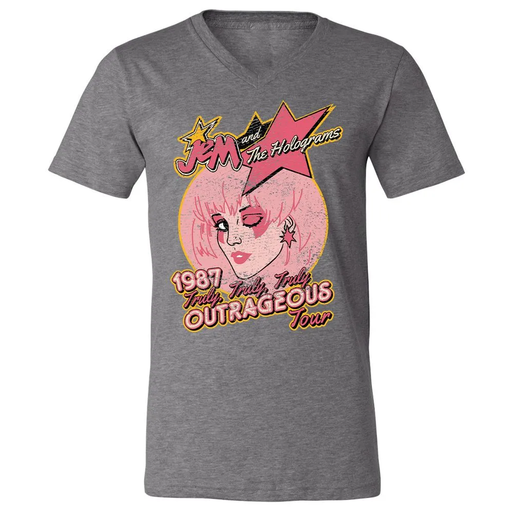 Unisex V-Neck T-Shirt - 4Y2HTL2P - Deep Heather - 13