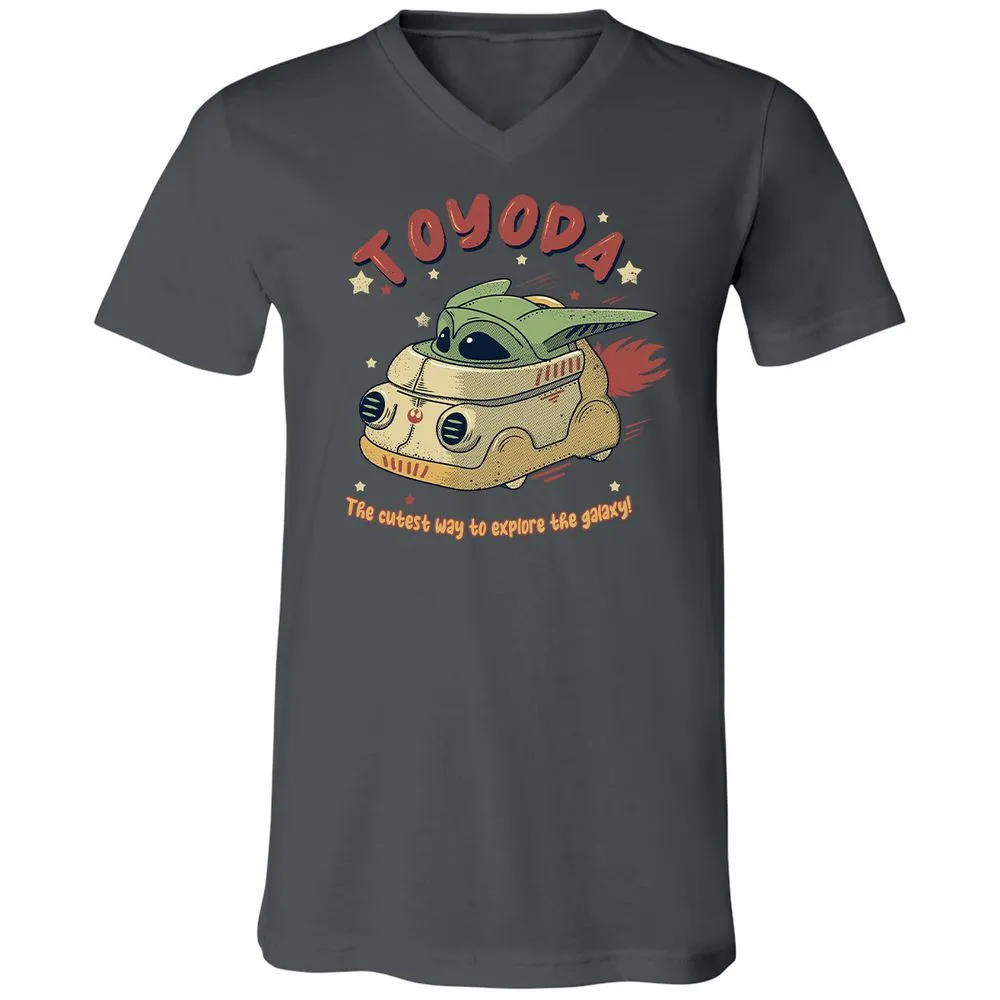 Unisex V-Neck T-Shirt - 3QBFHH1V - Asphalt - 12