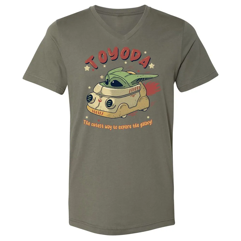 Unisex V-Neck T-Shirt - 3QBFHH1V - Military Green - 10