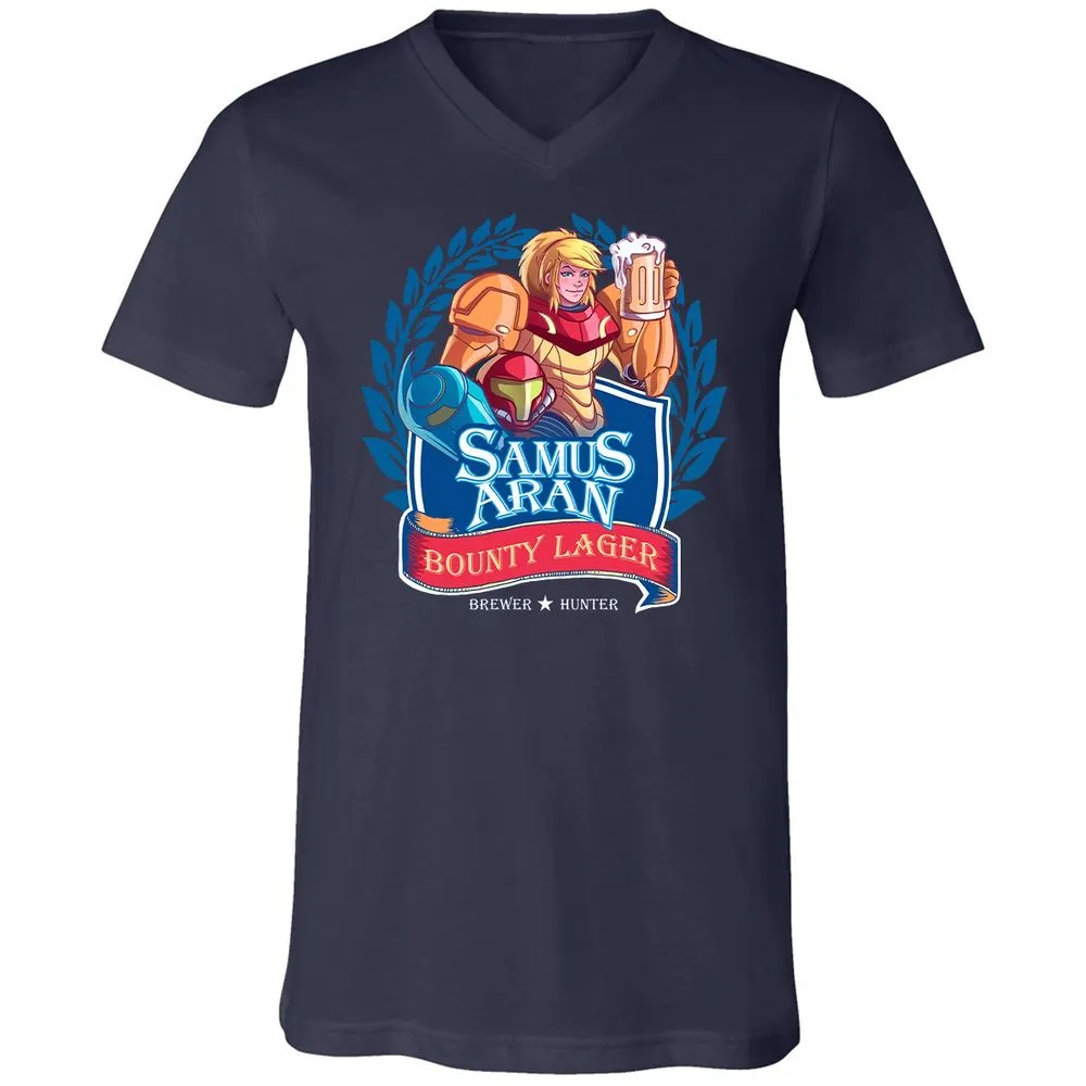 Unisex V-Neck T-Shirt - ZVN2KC5K - Navy - 2