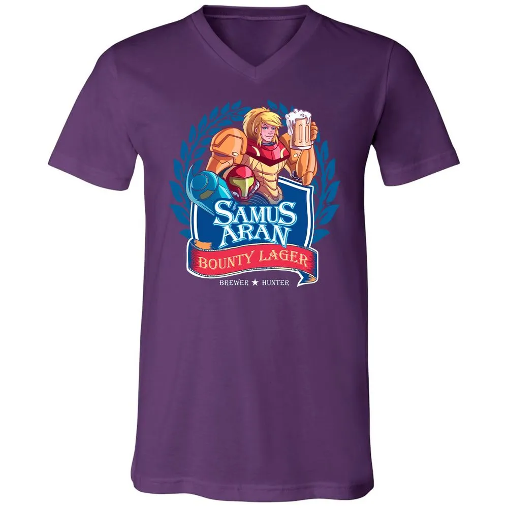 Unisex V-Neck T-Shirt - ZVN2KC5K - Team Purple - 9