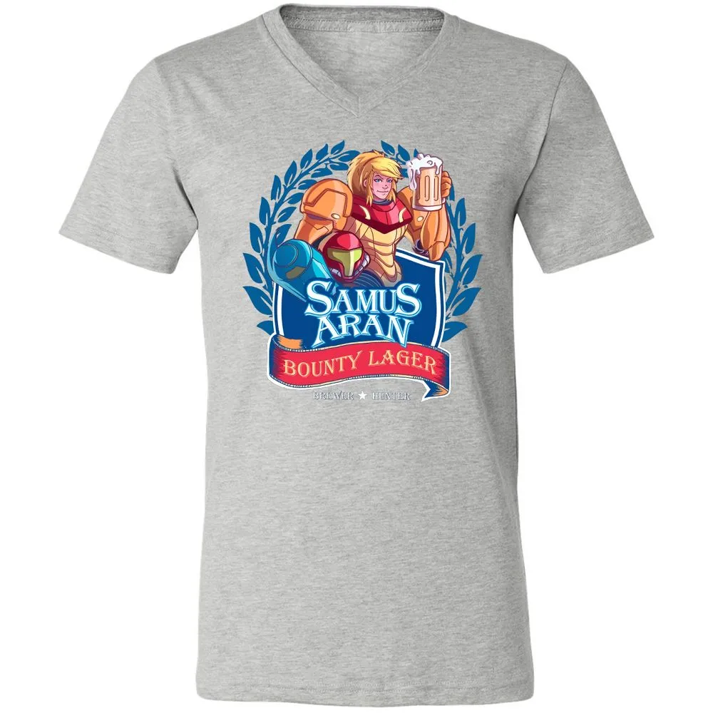Unisex V-Neck T-Shirt - ZVN2KC5K - Athletic Heather - 7