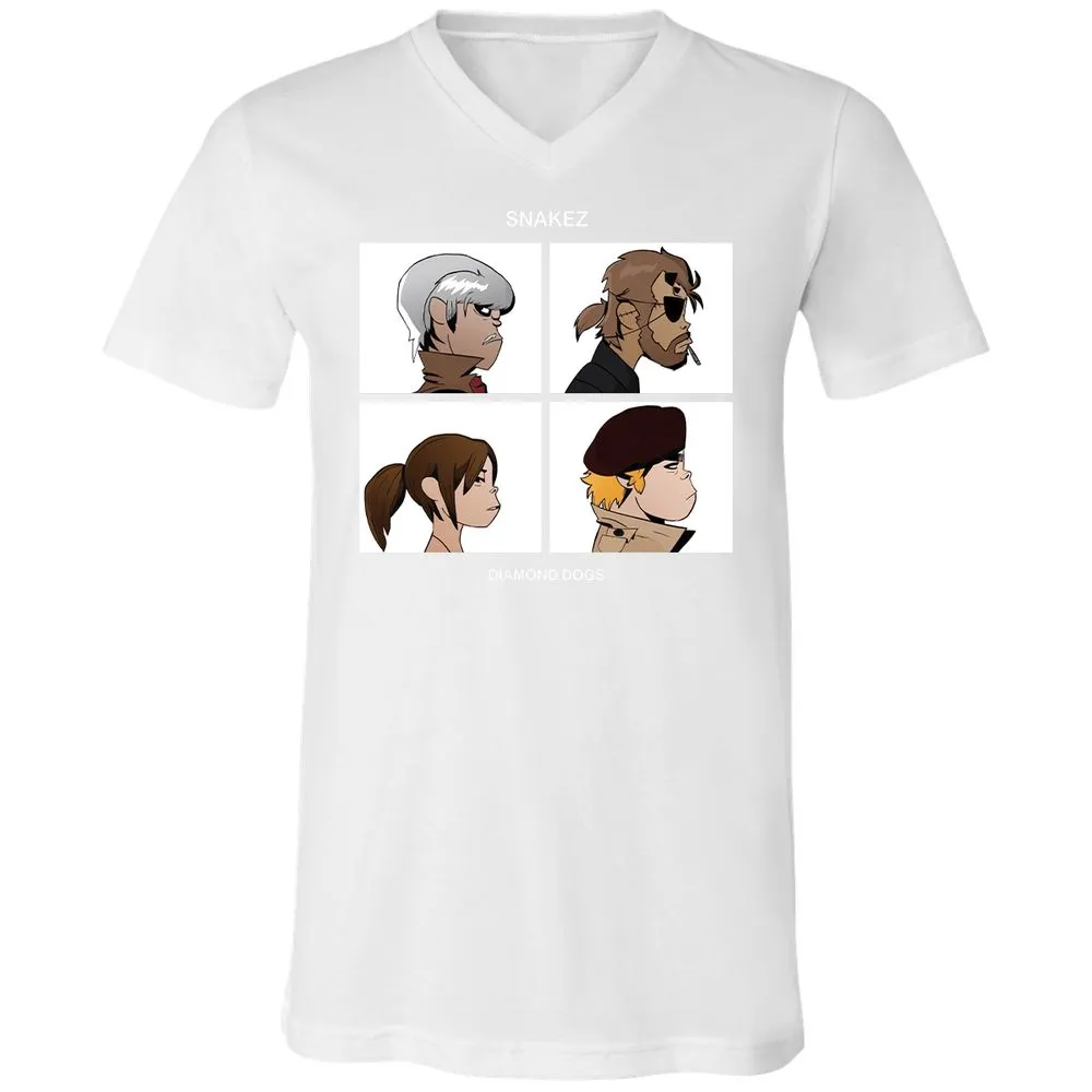 Unisex V-Neck T-Shirt - WNNAP6TC - White - 5