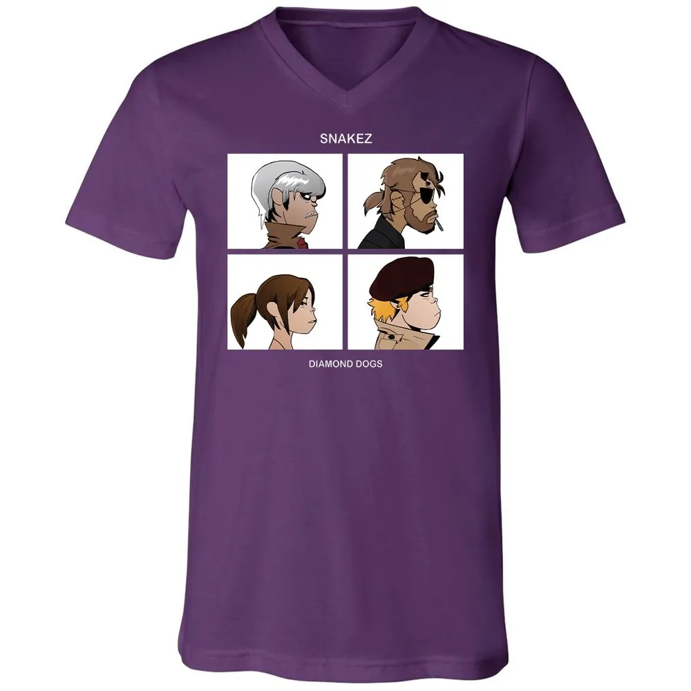 Unisex V-Neck T-Shirt - WNNAP6TC - Team Purple - 9