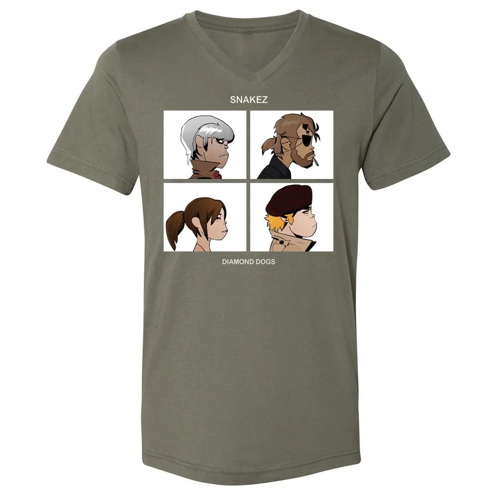 Unisex V-Neck T-Shirt - WNNAP6TC - Military Green - 10