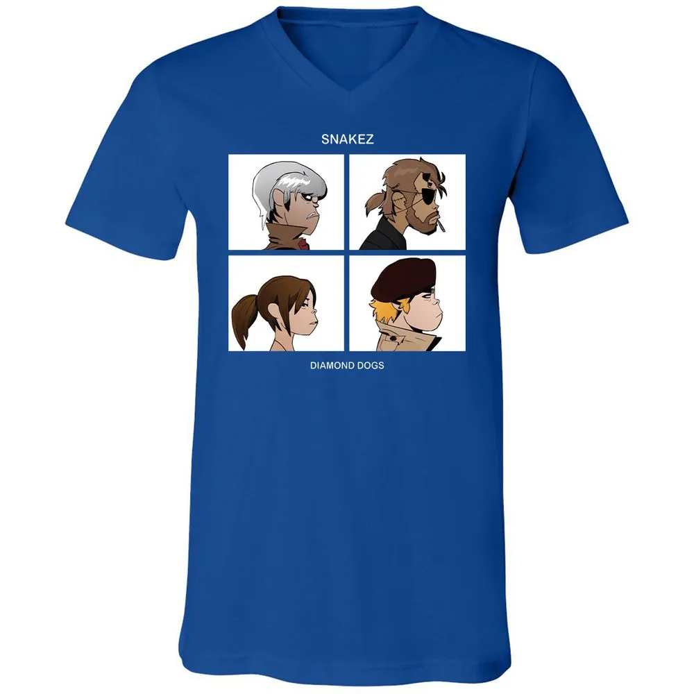 Unisex V-Neck T-Shirt - WNNAP6TC - True Royal - 4