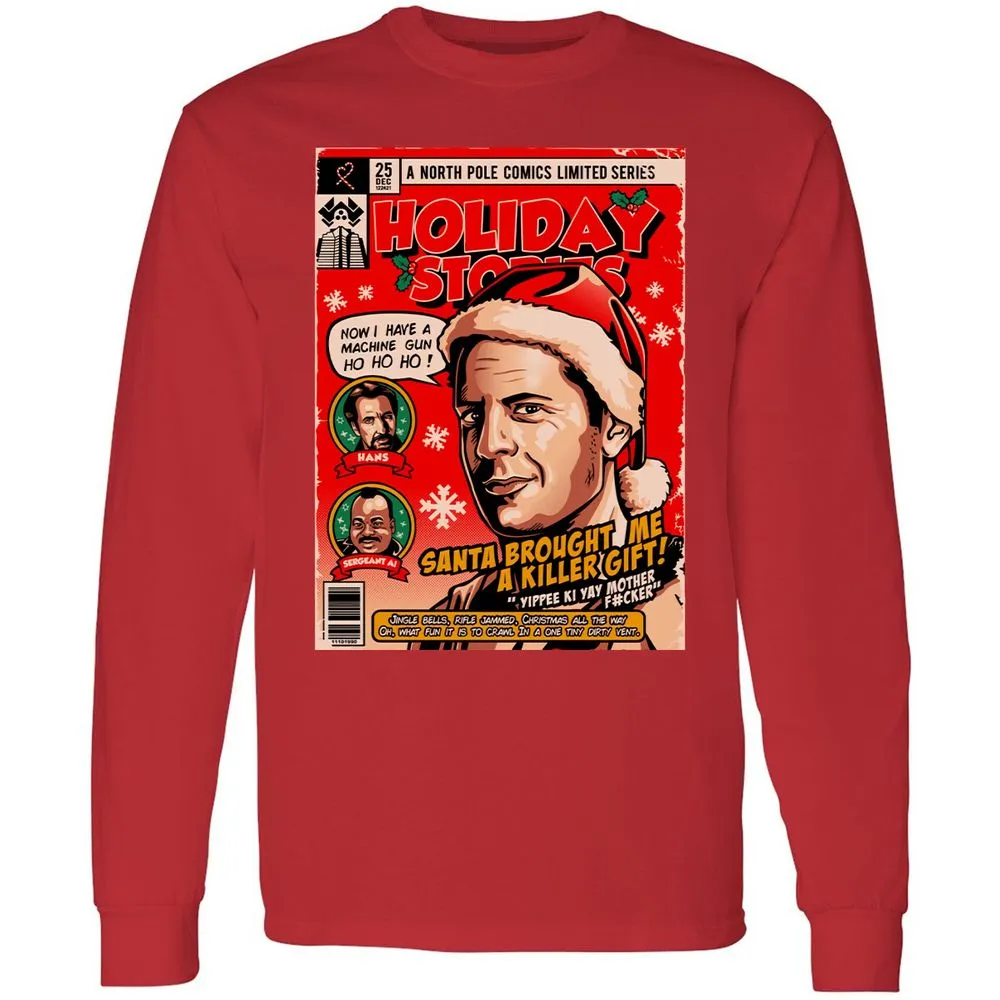 Long Sleeve T-Shirt - W7SXNDXL - Red - 14