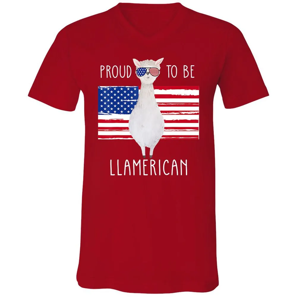 Unisex V-Neck T-Shirt - G7R6SC81 - Red - 3