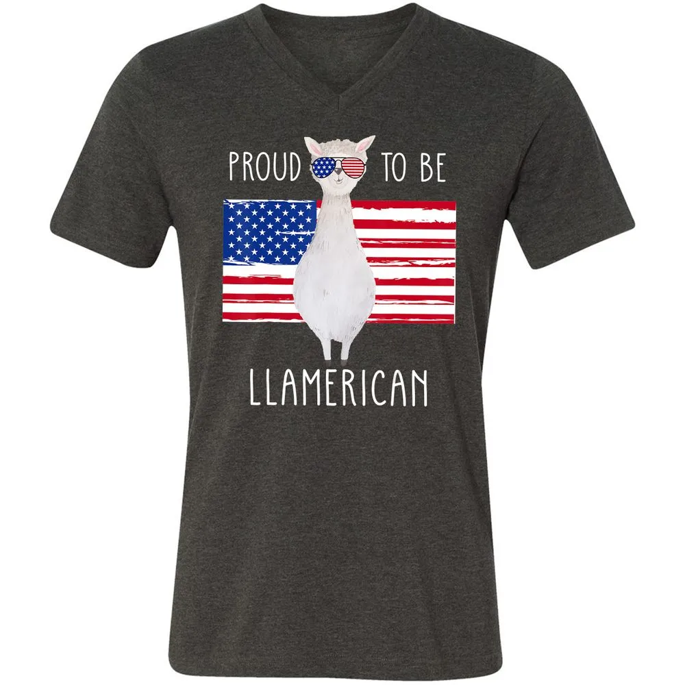 Unisex V-Neck T-Shirt - G7R6SC81 - Dark Grey Heather - 8
