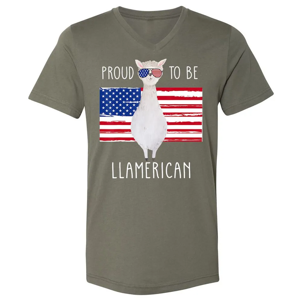 Unisex V-Neck T-Shirt - G7R6SC81 - Military Green - 10