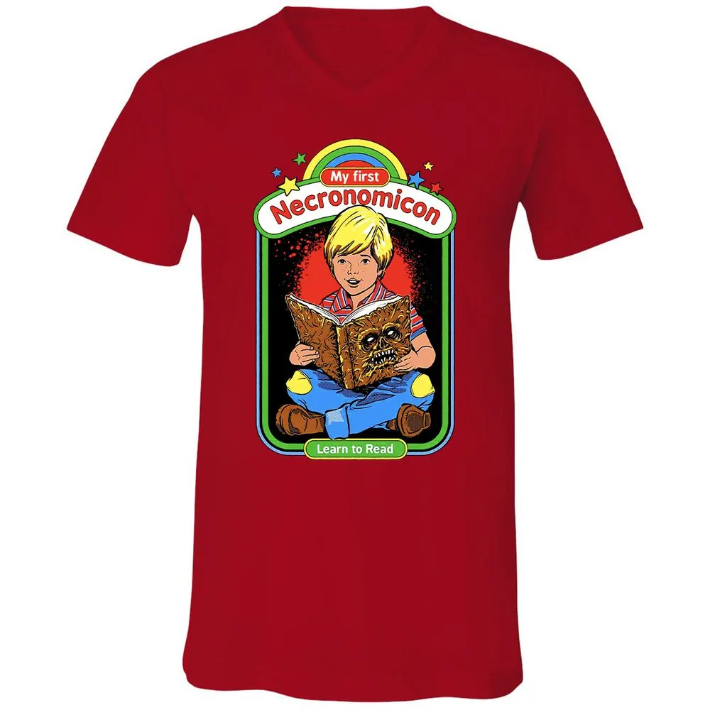 Unisex V-Neck T-Shirt - LMWLH6K8 - Red - 3
