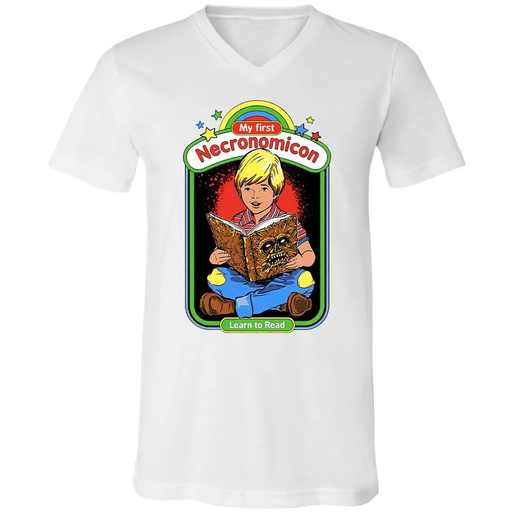 Unisex V-Neck T-Shirt - LMWLH6K8 - White - 5