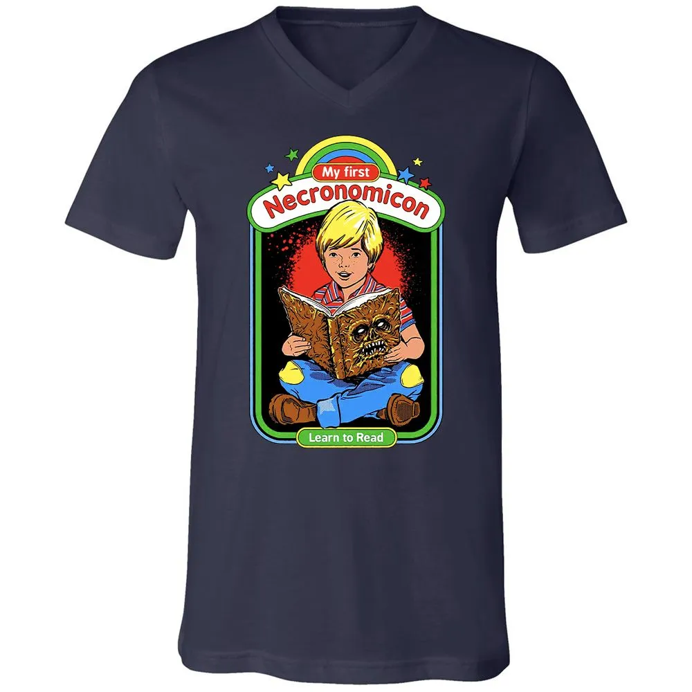 Unisex V-Neck T-Shirt - LMWLH6K8 - Navy - 2