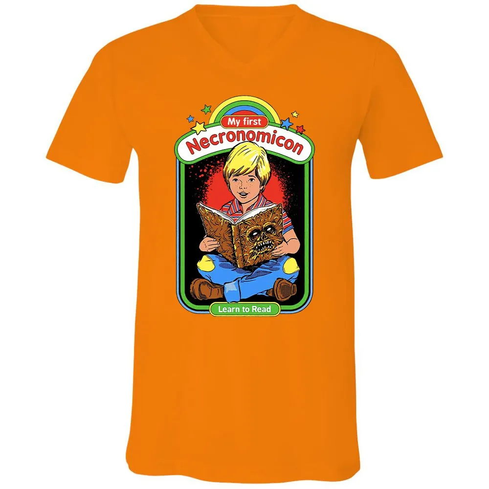 Unisex V-Neck T-Shirt - LMWLH6K8 - Orange - 11