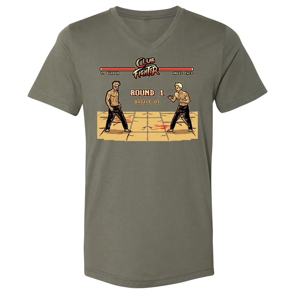 Unisex V-Neck T-Shirt - YW5DZ948 - Military Green - 10