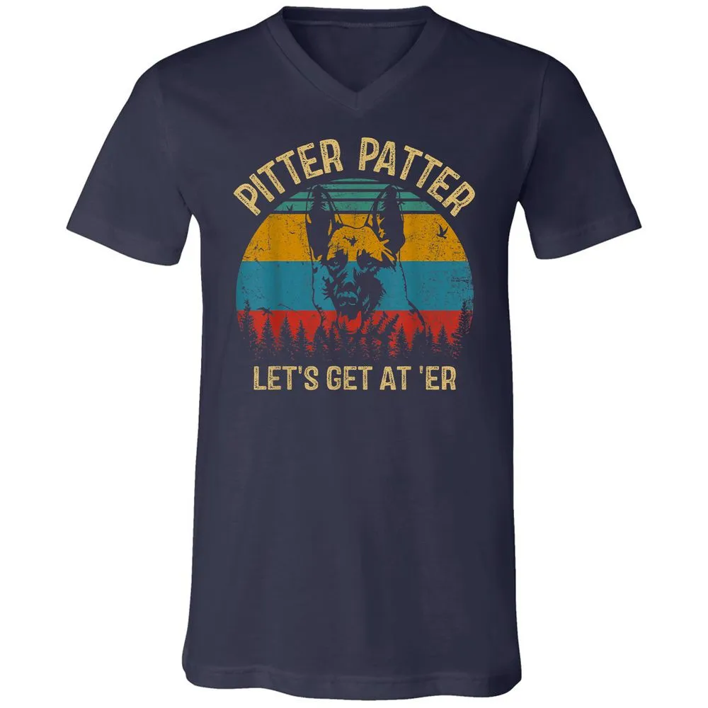 Unisex V-Neck T-Shirt - VYGLN8F2 - Navy - 2