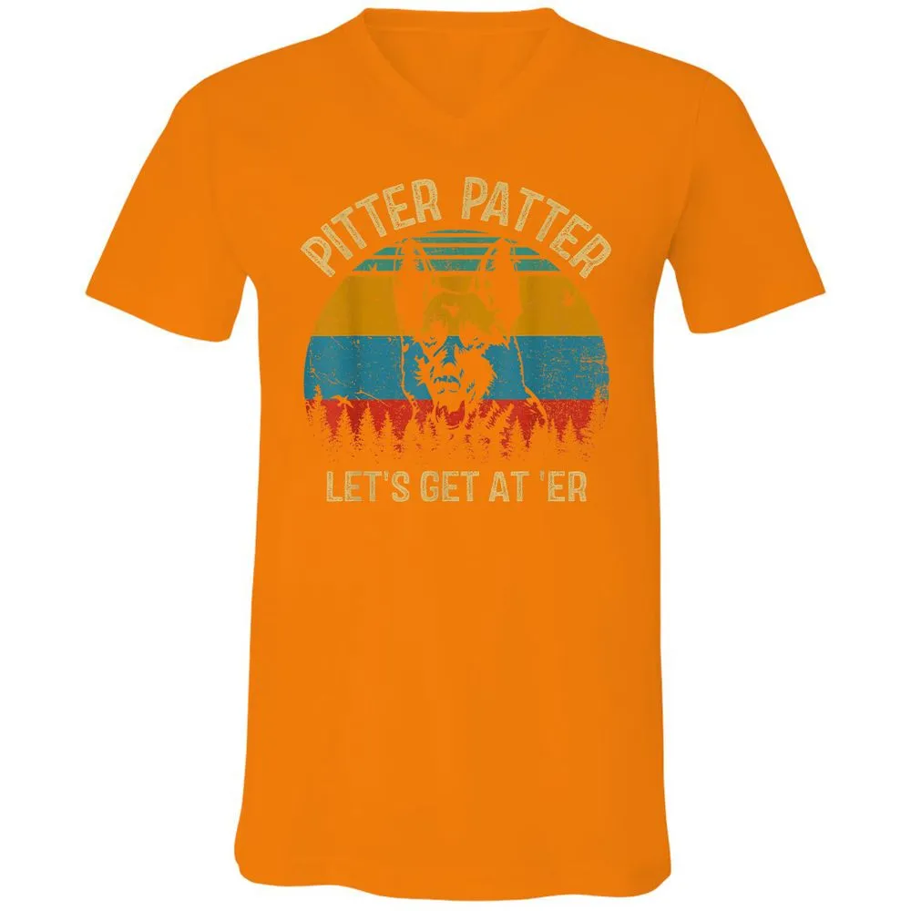 Unisex V-Neck T-Shirt - VYGLN8F2 - Orange - 11
