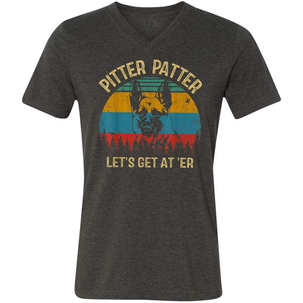 Unisex V-Neck T-Shirt - VYGLN8F2 - Dark Grey Heather - 8