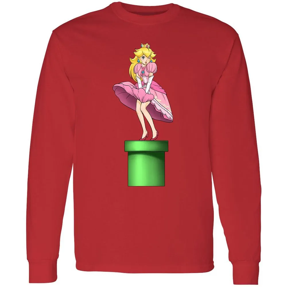 Long Sleeve T-Shirt - 2B43CEQT - Red - 14