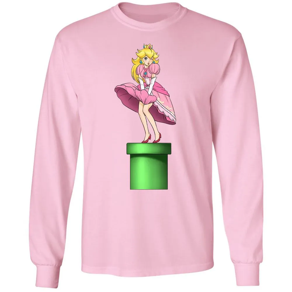 Long Sleeve T-Shirt - 2B43CEQT - Light Pink - 3
