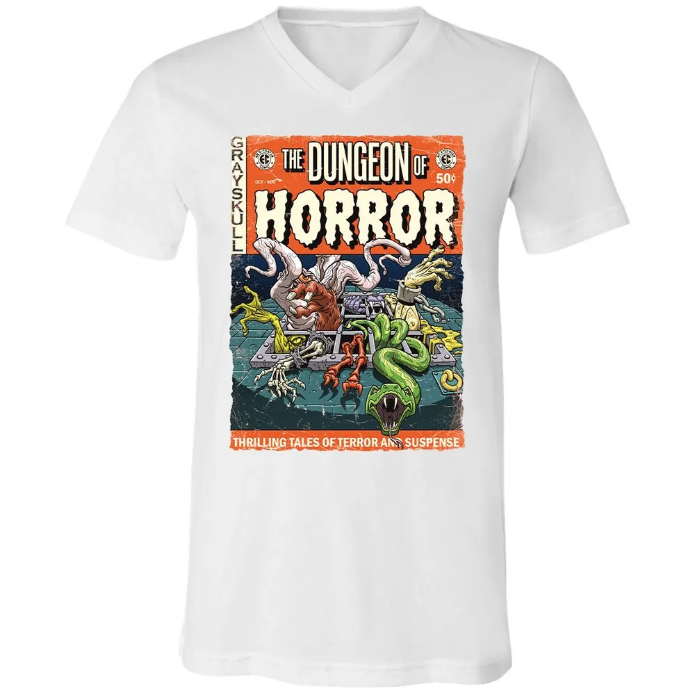Unisex V-Neck T-Shirt - 1BFDZHPF - White - 5