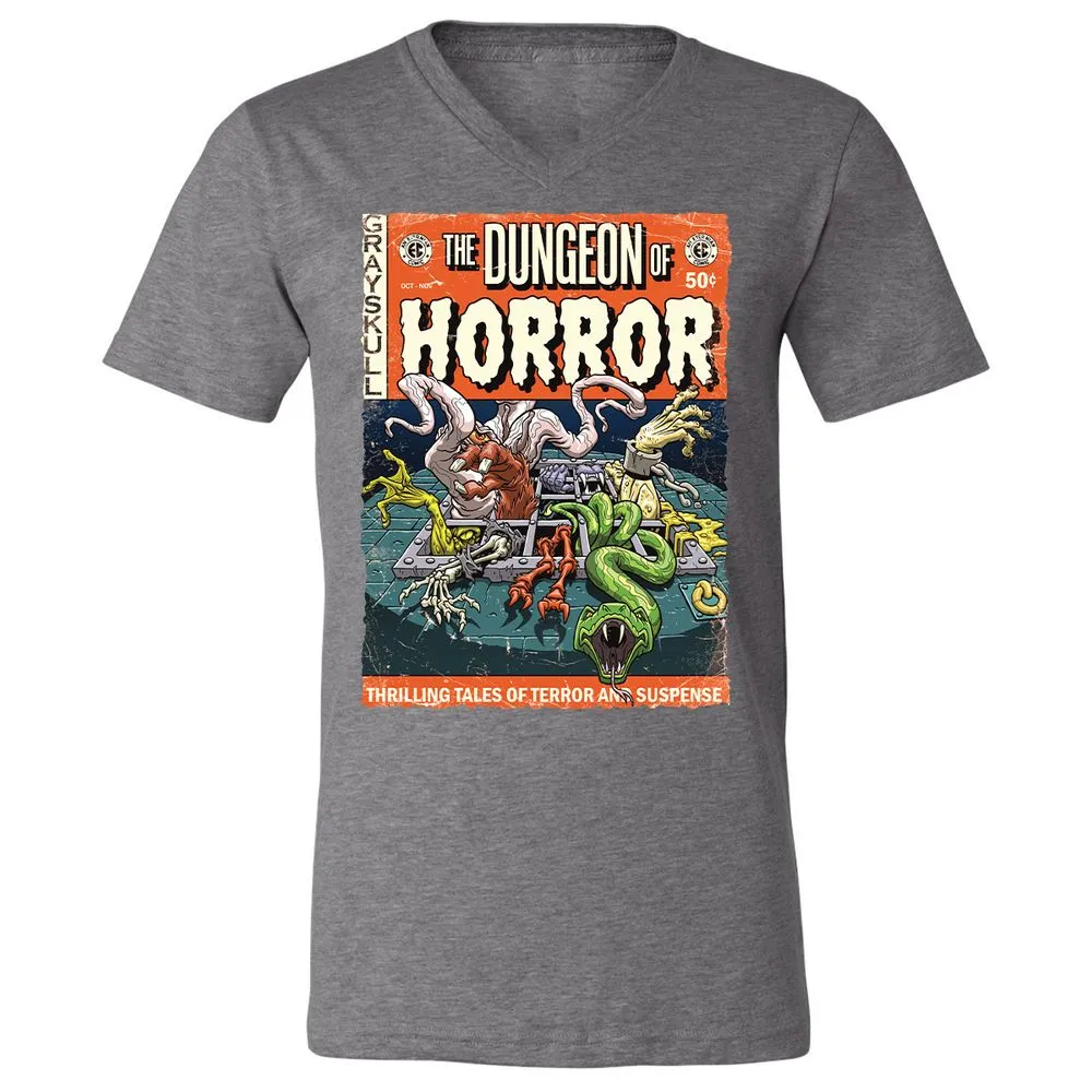 Unisex V-Neck T-Shirt - 1BFDZHPF - Deep Heather - 13