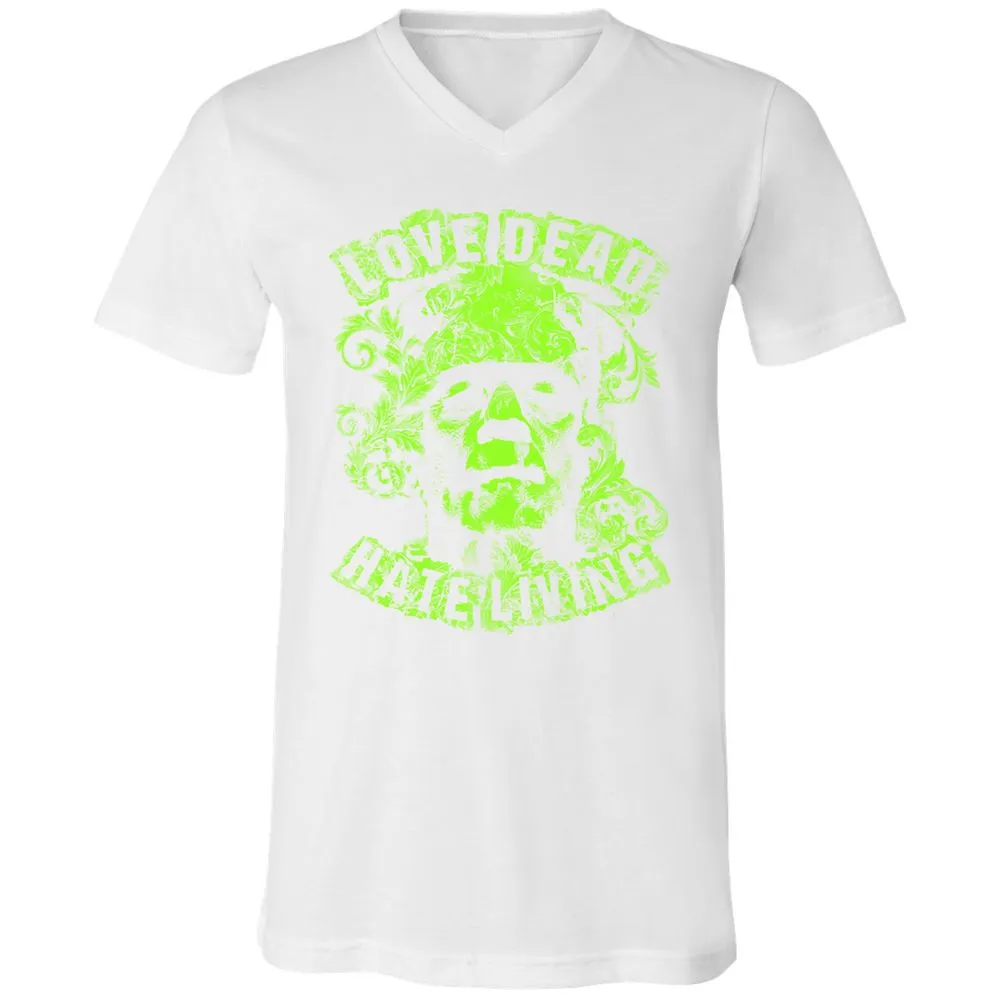 Unisex V-Neck T-Shirt - 67HHJW3M - White - 5