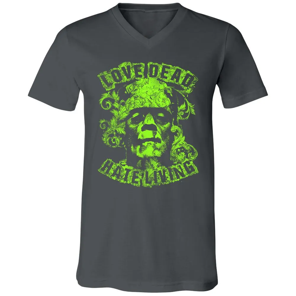 Unisex V-Neck T-Shirt - 67HHJW3M - Asphalt - 12