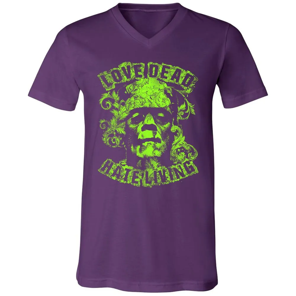 Unisex V-Neck T-Shirt - 67HHJW3M - Team Purple - 9