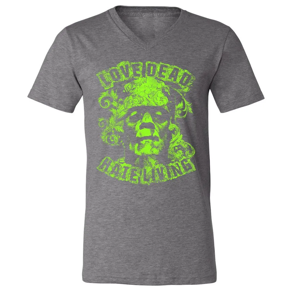Unisex V-Neck T-Shirt - 67HHJW3M - Deep Heather - 13