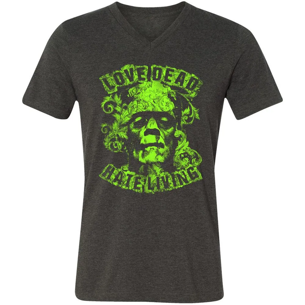 Unisex V-Neck T-Shirt - 67HHJW3M - Dark Grey Heather - 8