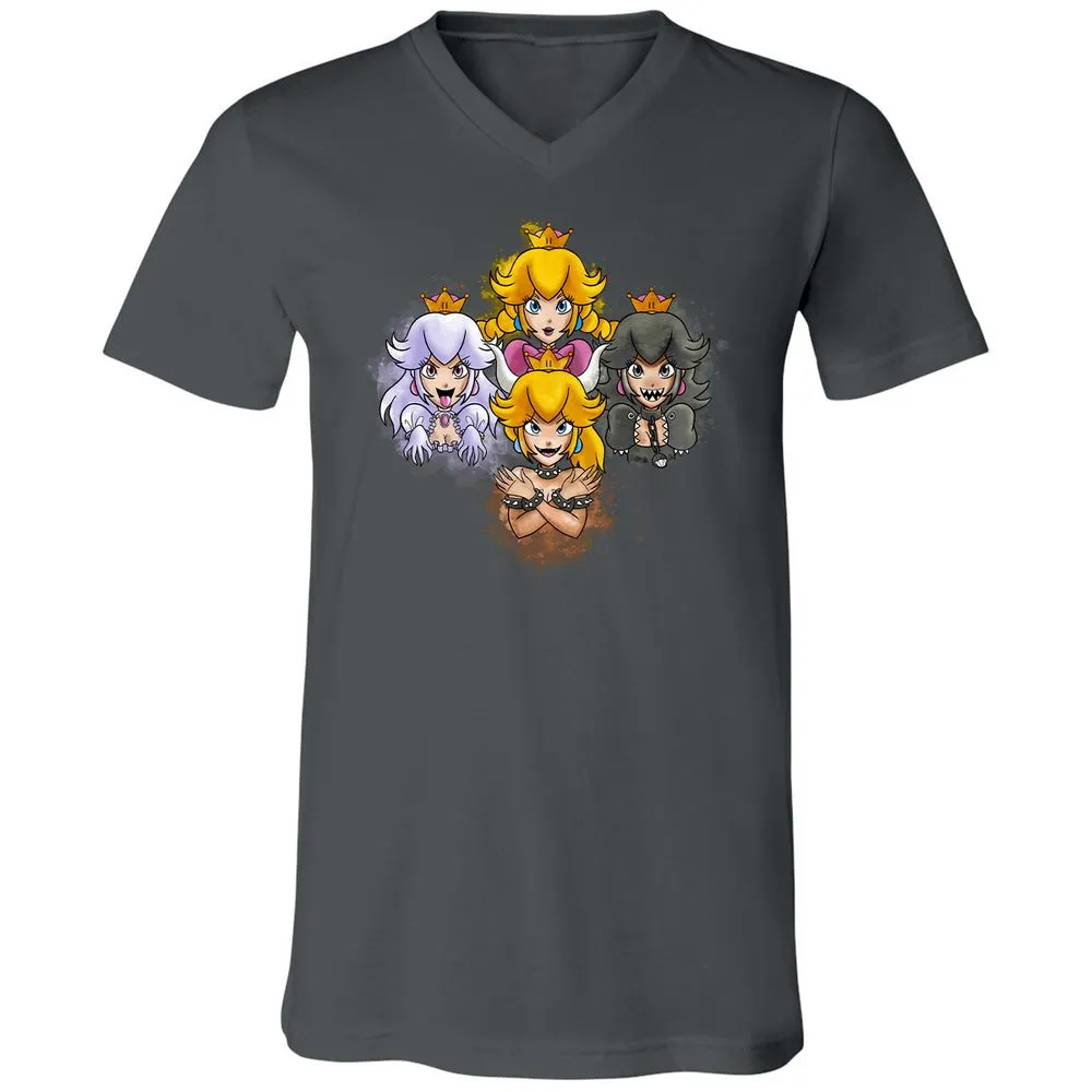 Unisex V-Neck T-Shirt - 9DCK5KPF - Asphalt - 12