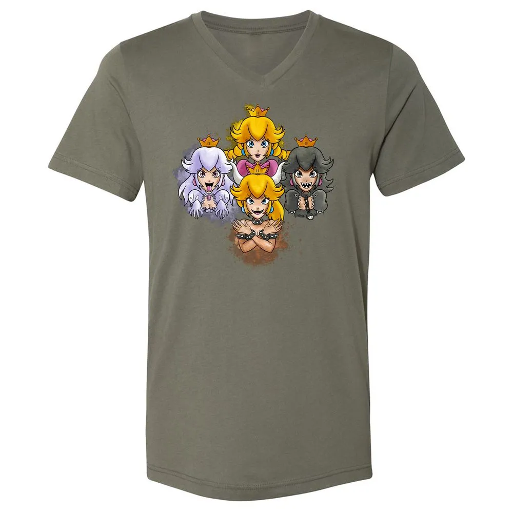 Unisex V-Neck T-Shirt - 9DCK5KPF - Military Green - 10