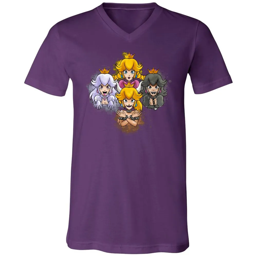 Unisex V-Neck T-Shirt - 9DCK5KPF - Team Purple - 9